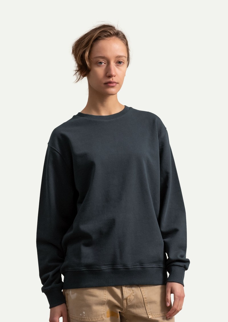 KAFT Kuzgun Unisex Basic Regular Sweatshirt Ruga - Raven - 5